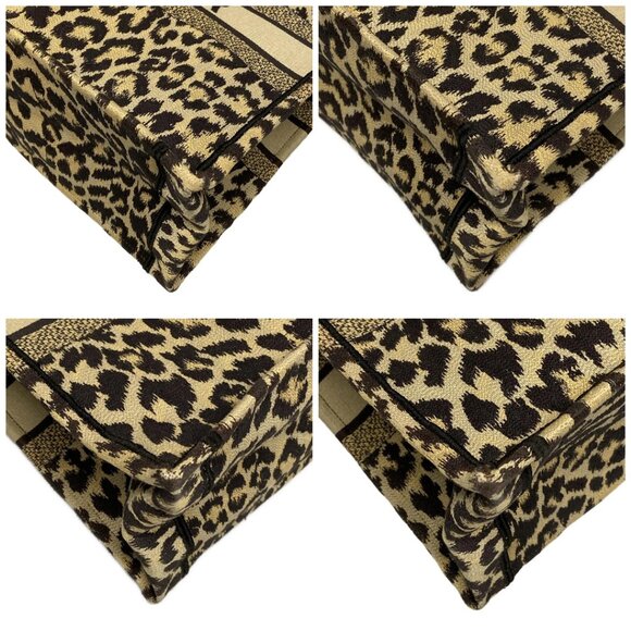 Auth DIOR/ChristianDior Book Tote Large Bag - Beige Dark Brown Jacquard Tote Bag - Picture 16 of 16